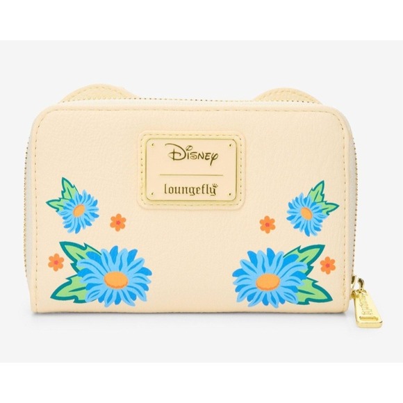 Disney Loungefly Minnie Mouse Bow Floral Embroidered Mini Backpack & Wallet Set! main image 9